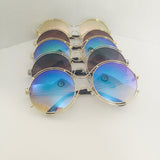 Floaters metal frame circle sunglasses