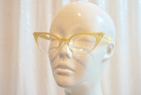 50's style cat eye glasses