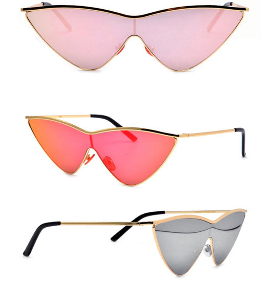 triangle flat sunglasses