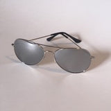 #001 silver unisex aviator sunglasses