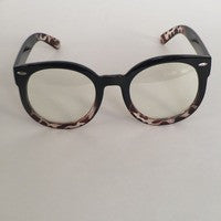 Round Square Fashion clear lens Glasses