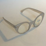 Round Cat eye clear lens glasses
