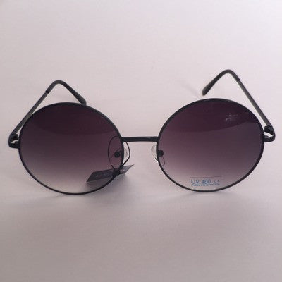 Big rounds hippie style frame sunglasses