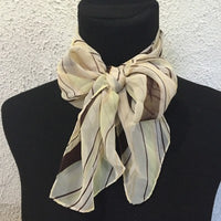 Vintage Cream stripped scarf