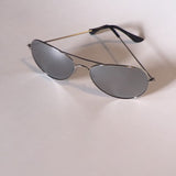 #001 silver unisex aviator sunglasses