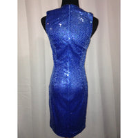 Vintage blue sequins dress small