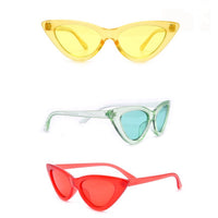 kids clear color triange sunglasses